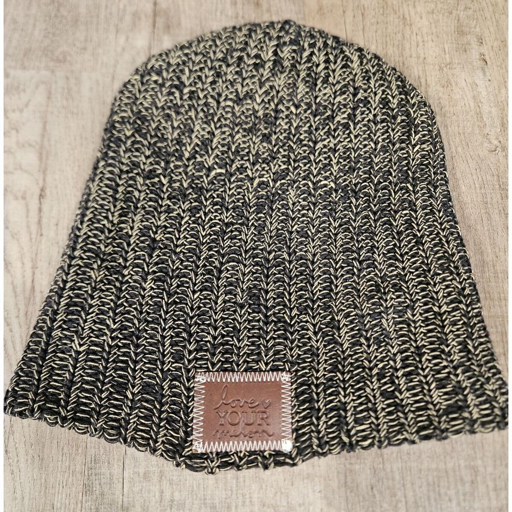 love your melon beanie Sloucg‎ Hat Leather Patch winter Beanie